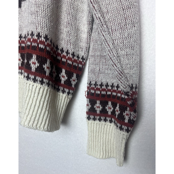 Snoopy's World's Greatest Vintage Unisex Rah Rah Rah Sweater Size Large Red Gray - Picture 9 of 11